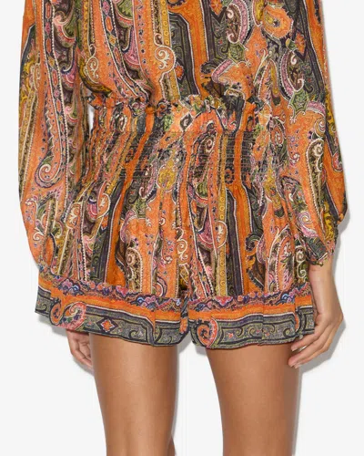Isabel Marant Maelly Shorts In Orange