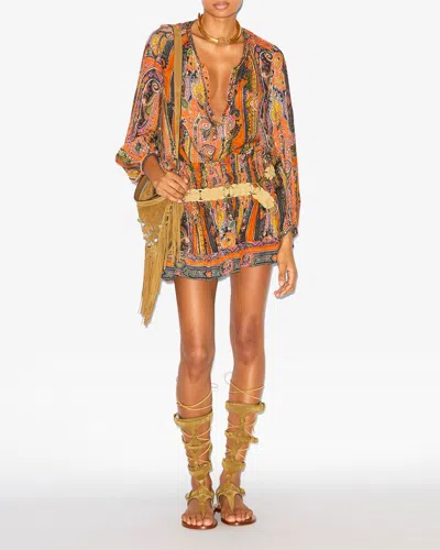 Isabel Marant Maelly Shorts In Orange