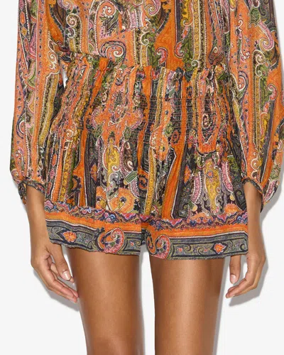 Isabel Marant Maelly Shorts In Orange