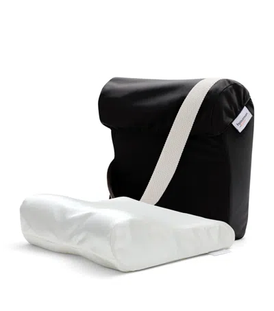 Hyoumankind Go Pillow With Silk Pillowcase In Black
