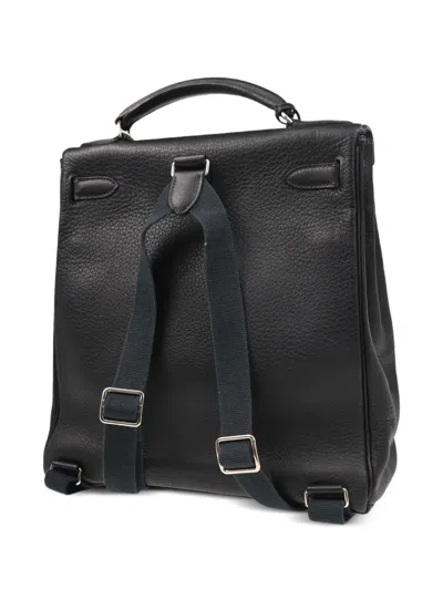 Pre-owned Hermes 2001 Kelly A Dos Gm Backpack In Blue