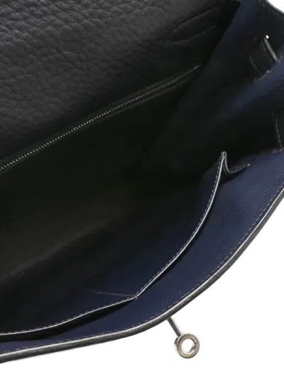 Pre-owned Hermes 2001 Kelly A Dos Gm Backpack In Blue