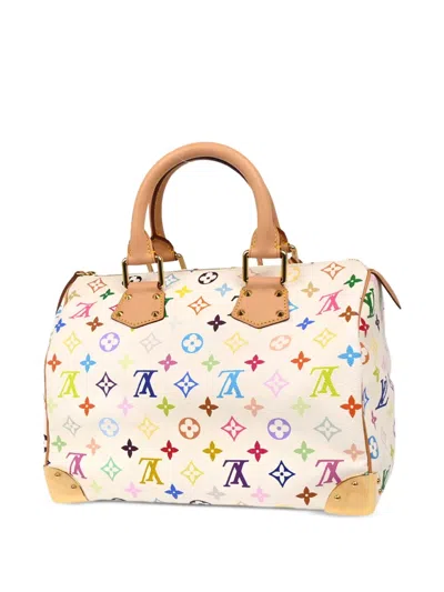 Pre-owned Louis Vuitton X Takashi Murakami 2003 Monogram Speedy 30 Handbag In White