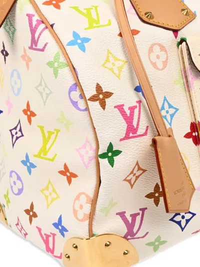 Pre-owned Louis Vuitton X Takashi Murakami 2003 Monogram Speedy 30 Handbag In White