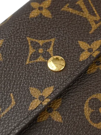 Pre-owned Louis Vuitton 2005 Etui Papier Wallet In Brown