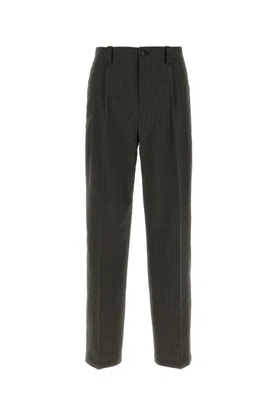Maison Kitsuné Maison Kitsune Embroidered Polyester Blend Pant In Rangergreen
