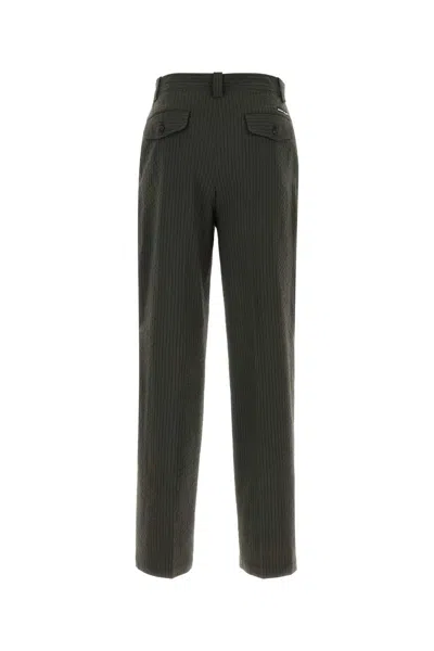Maison Kitsuné Maison Kitsune Embroidered Polyester Blend Pant In Rangergreen