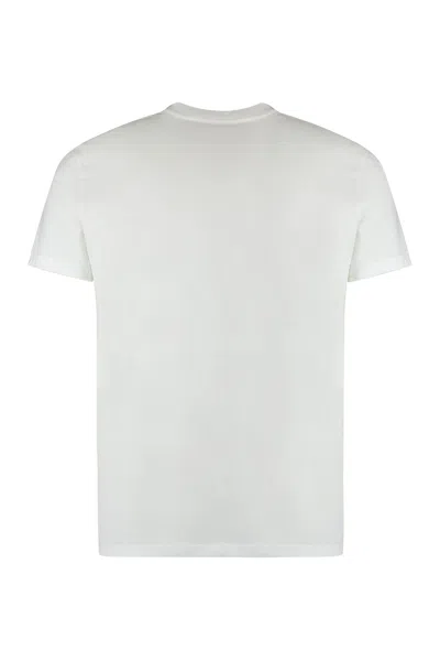 Valentino Garavani Cotton T-shirt With Vlogo Patch In White