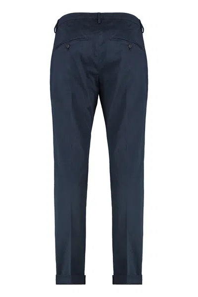 Dondup Gaubert Pants In Blue Cotton In Blue
