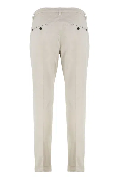 Dondup Trousers Back Pockets Belt Loops Side Pockets In Beige