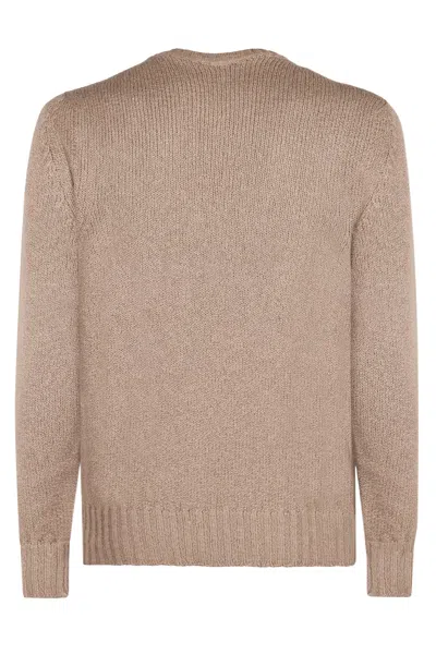 Drumohr Cotton Sweater In Beige