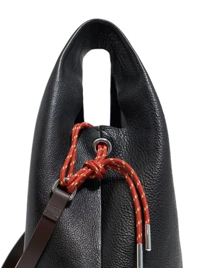 Bimba Y Lola Medium Paper Tote Bag In Black