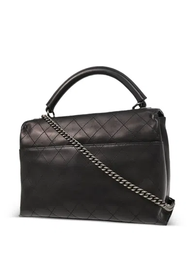 Pre-owned Chanel 2016 Two-way Hanbag In Black