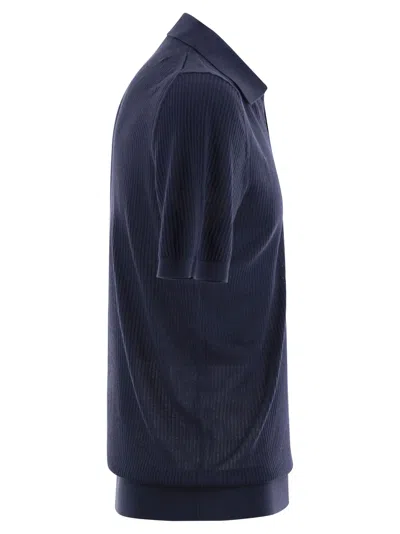 Fedeli Giza Cotton Short-sleeved Polo Shirt