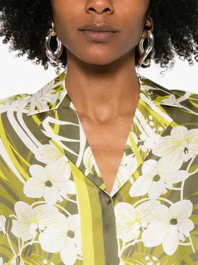 Max Mara Studio Shirt Woman Beige In Green