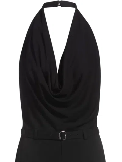 Hugo Boss Boss Blazer Halter Jumpsuit In Black