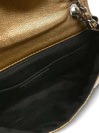 Pre-owned Chanel 2010 Timeless Cc Flap Shoulder Bag In Gold