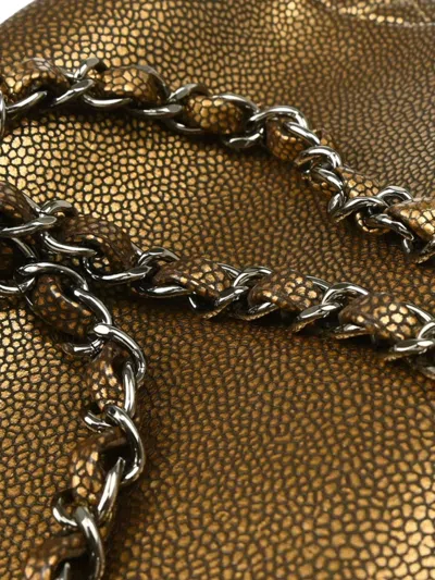 Pre-owned Chanel 2010 Timeless Cc Flap Shoulder Bag In Gold