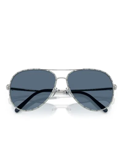 Tory Burch Woman Sunglass Ty6114 In Navy Blue