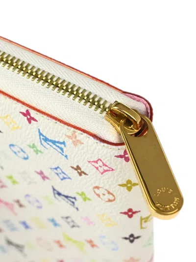 Pre-owned Louis Vuitton 2012 Multicolor Zippy Wallet In White