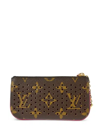 Pre-owned Louis Vuitton 2006 Pochette Clés Coin Purse In Brown