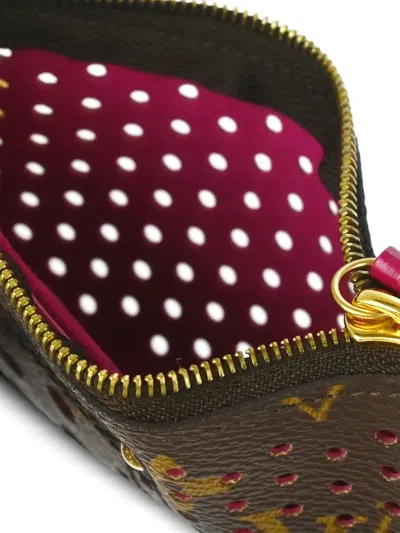 Pre-owned Louis Vuitton 2006 Pochette Clés Coin Purse In Brown