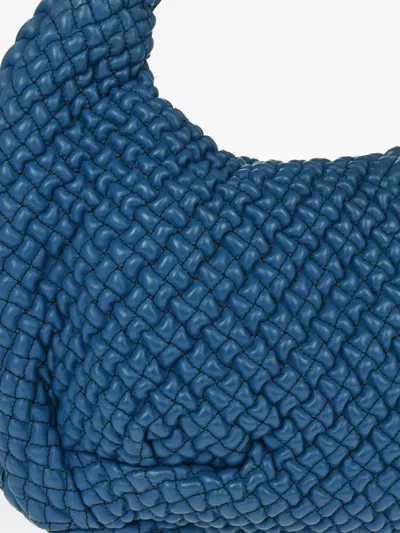 Pre-owned Bottega Veneta 1990-2000's Mini Ponza Tote Bag In Blue