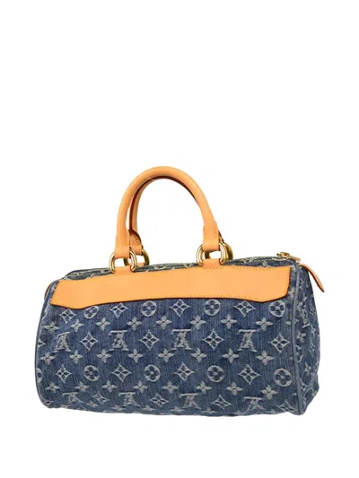 Pre-owned Louis Vuitton 2006 Neo Speedy Handbag In Blue
