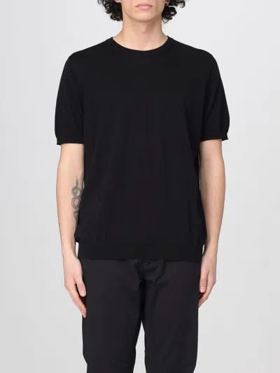 Drumohr Short Sleeves Turtle Neck T-shirt Clothing In Schwarz