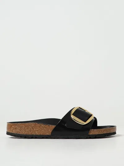 Birkenstock Brown Madrid Big Buckle Sandals In Schwarz