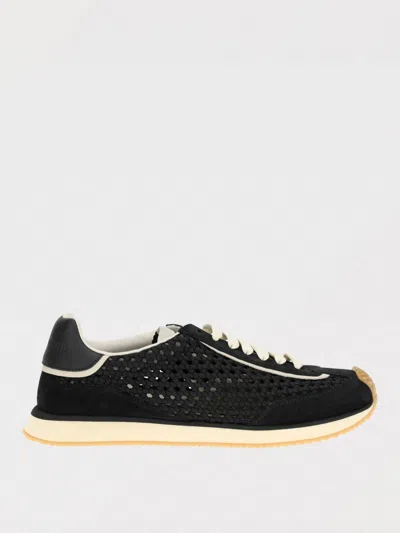Dolce & Gabbana Dg Cushion Suede And Leather-trimmed Crocheted Sneakers In Schwarz