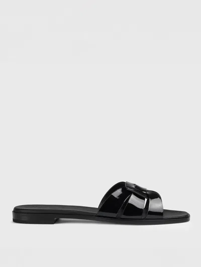 Doucal's Leather Mules In Schwarz