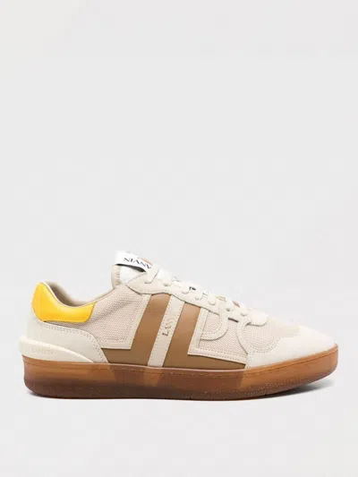 Lanvin Clay Sneakers With Translucid Sole Shoes In Ecru