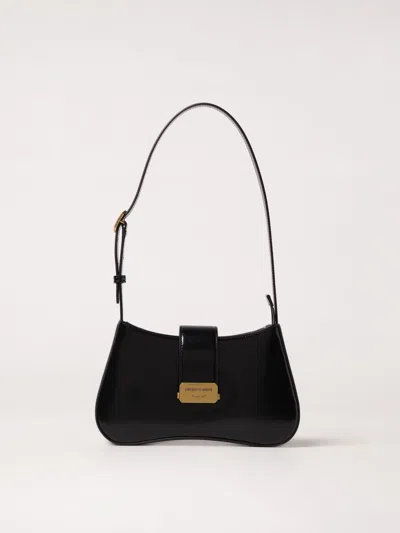 Emporio Armani Baguette Shoulder Bag With Magnetic Closure In Black