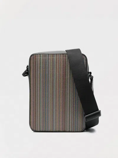 Paul Smith Signature Stripe Messenger Bag In Multicolor