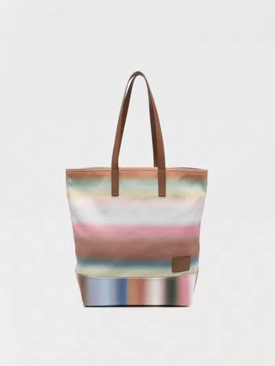 Paul Smith Multicolor Smith Stripe Recycled-cotton Tote In Multicolor
