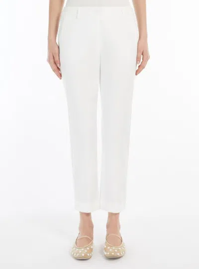Weekend Max Mara Belt Loop Track Pants In White