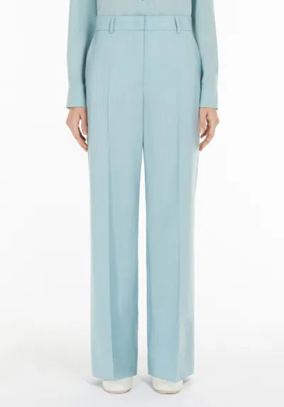 Weekend Max Mara Belt-loop Casual Pants In Green