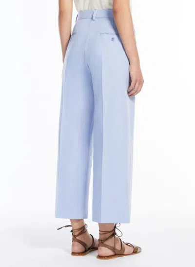 Weekend Max Mara Women's Zircone Long Trouser Blue | Size 48 | 2515131032600018 In Clear Blue