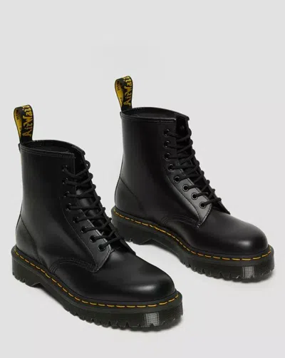 Dr. Martens' 1460 Lace-up Combat Boots In Smooth Leather In Black