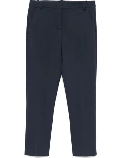 Pinko Beautiful Trousers With Belt Loops And Pockets In Blue