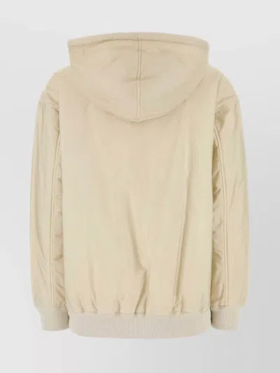 Prada Nylon Padded Jacket With Hood And Pockets In Multi