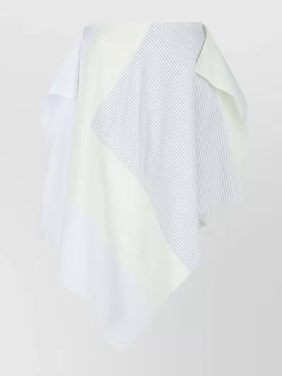Jw Anderson Cotton Skirt With Patchwork Striped Layers
