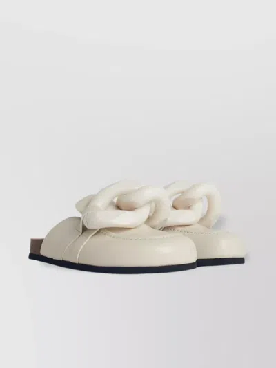 Jw Anderson Chunky Chain Leather Slippers