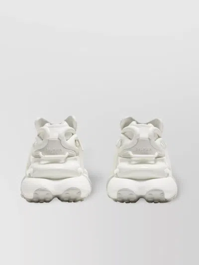 Balmain Unicorn Trainers In Neoprene And Leather In Grey