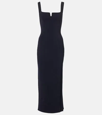 Galvan Nouveau Maxikleid Aus Jersey In Schwarz