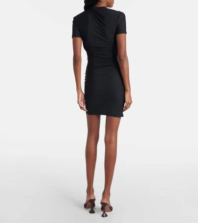 Christopher Esber Orbit Ruched Minidress In Black