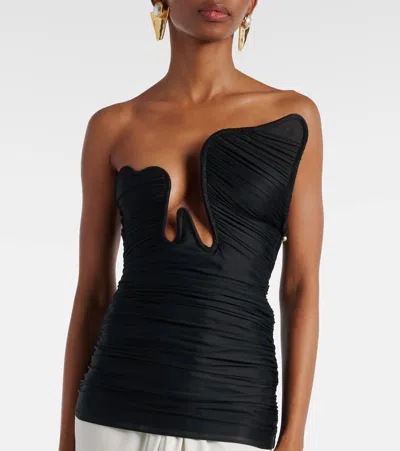 Christopher Esber Salacia Ruched Top In Black