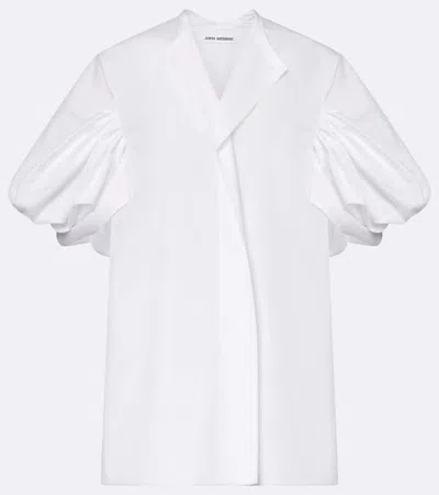 Junya Watanabe Patchwork Cotton Top In White
