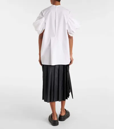 Junya Watanabe Patchwork Cotton Top In White